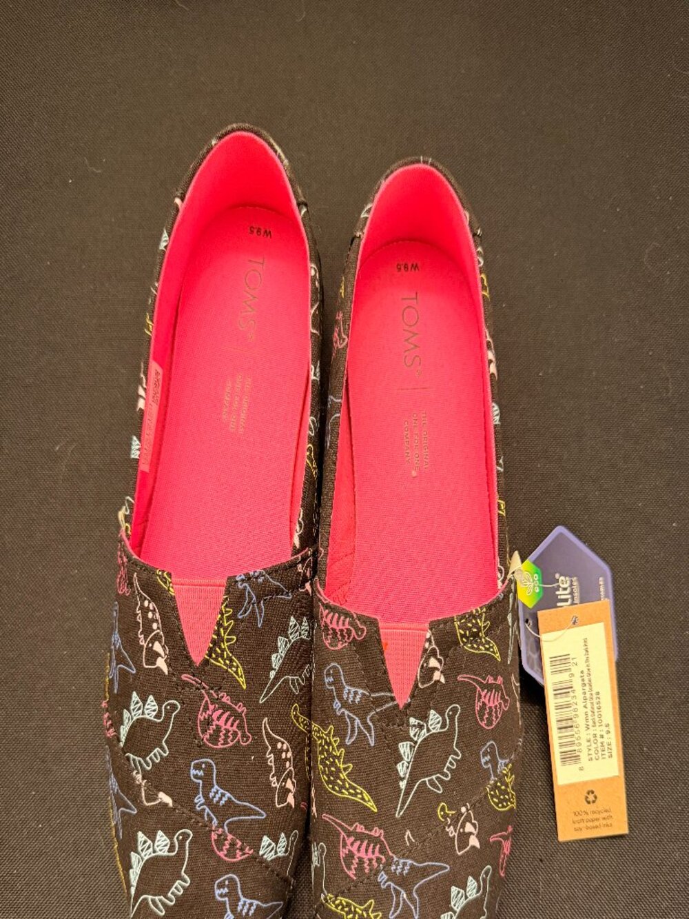 Toms Glow in the Dark Dinosaur Alpargata